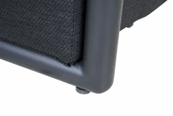 SIENA GARDEN Gartensofa 2-Sitzer schwarzgrau