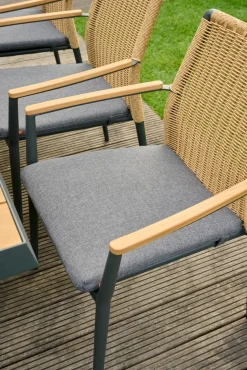 SIENA GARDEN Garten-Stapelsessel braungrau