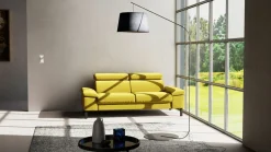 2,5-Sitzer-Sofa gelb