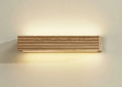 Spot Light LED-Wandleuchte 2flg braun