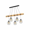 Spot Light Pendelleuchte 5flg braunschwarz