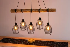 Spot Light Pendelleuchte 5flg schwarz