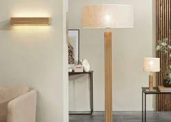 Spot Light Stehleuchte 1flg silberfarbengraubeigebraun