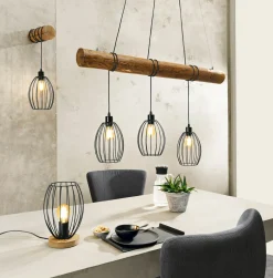 Spot Light Tischleuchte 1flg braunschwarz