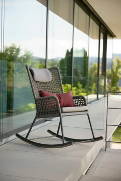 STERN Garten Schaukelsessel grau