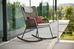 STERN Garten Schaukelsessel grau