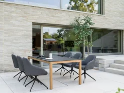 STERN Garten-Drehsessel schwarzbraun