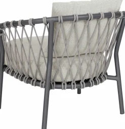 STERN Rope Gartensessel grau