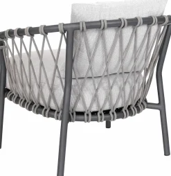 STERN Rope Gartensessel grau