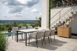 STERN Rope Gartensessel stapelbar grau