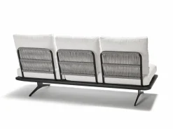 STERN Rope Lounge-Liege graugelbweiß