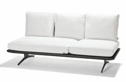 STERN Rope Lounge-Liege graugelbweiß