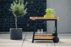 STERN Servierwagen Outdoorküche braunschwarz