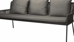 STERN 3-Sitzer Gartenbank grau