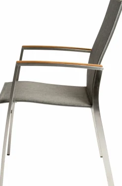 STERN Stapelsessel braunsilberfarbengrau