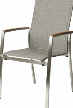 STERN Stapelsessel braunsilberfarbengrau