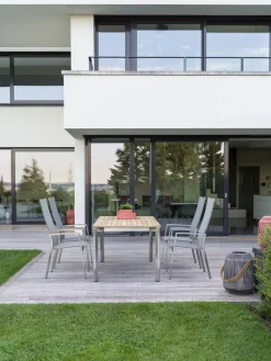 STERN Stapelsessel braunsilberfarbengrau