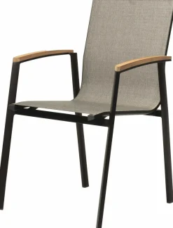 STERN Stapelsessel graubraunschwarz