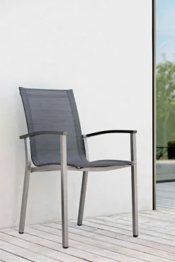 STERN Stapelsessel silberfarbengrau