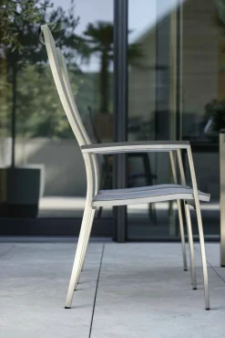 STERN Stapelsessel silberfarbengrau