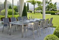 STERN Stapelsessel silberfarbengraubraun