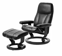 Stressless Sessel inkl. Hocker schwarz