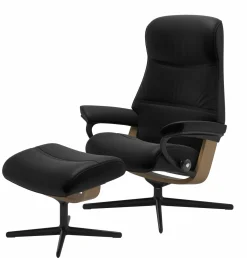 Stressless Stresseless-Sessel mit Hocker schwarz
