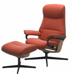 Stressless Stresseless-Sessel mit Hocker rot