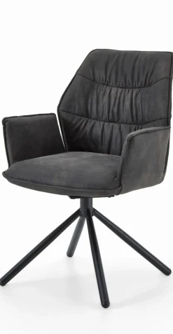 Stuhlsessel mit Armlehne grau