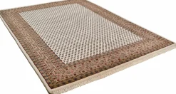 Theo Keller Handknüpfteppich braunbeige