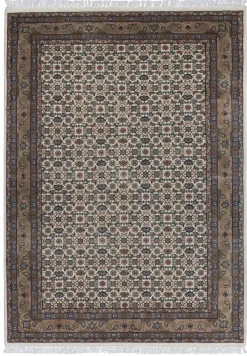 Theo Keller Handknüpfteppich beigebraun