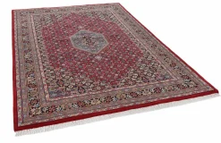 Theo Keller Handknüpfteppich rotblau