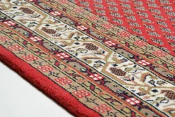 Theo Keller Handknüpfteppich rotbeige