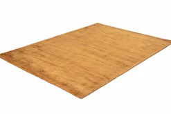 Theo Keller Handwebteppich braungelb