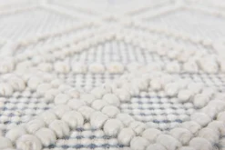 Theo Keller Handwebteppich blau