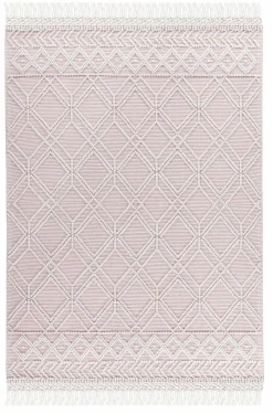 Theo Keller Handwebteppich pink