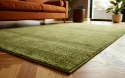 Theo Keller Handwebteppich grün