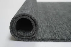 Theo Keller Handwebteppich grauschwarz