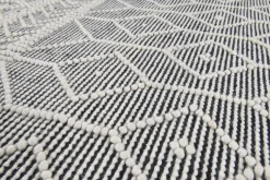 Theo Keller Handwebteppich grau