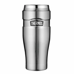Thermos Isolier-Trinkbecher silberfarben