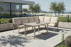 TIERRA OUTDOOR Garten/Esslounge Ecke rechts beige