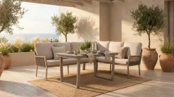TIERRA OUTDOOR Garten/Esslounge Ecke rechts beige