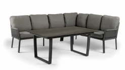 TIERRA OUTDOOR Garten/Esslounge Ecke rechts grau
