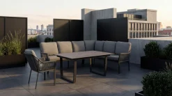 TIERRA OUTDOOR Garten/Esslounge Ecke links grau