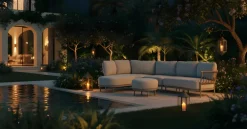 TIERRA OUTDOOR Gartenlounge Set Right grau