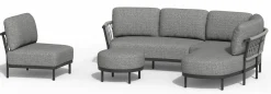 TIERRA OUTDOOR Gartenlounge Set Left grau