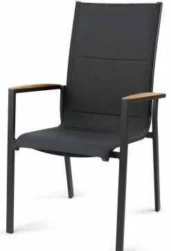 TIERRA OUTDOOR Gartensessel hoch stapelbar braun