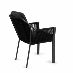 TIERRA OUTDOOR Gartensessel Rope stapelbar schwarz