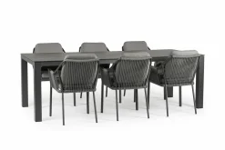 TIERRA OUTDOOR Gartensessel Rope stapelbar grau