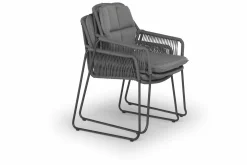 TIERRA OUTDOOR Kufensessel Garten stapelbar braun